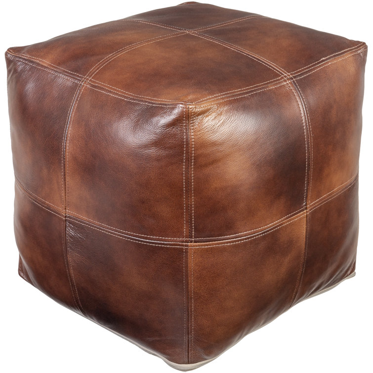 Wayfair on sale leather pouf